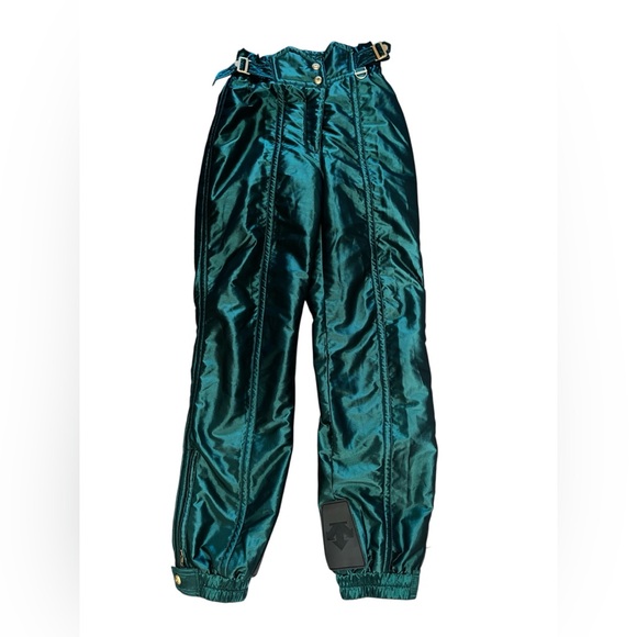 Descente Metallic Teal Ski Pants US Size 10 - Picture 1 of 6